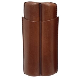 Θήκη Πούρων Δερμάτινη Σοκολά Διπλή (MA-1282-M)