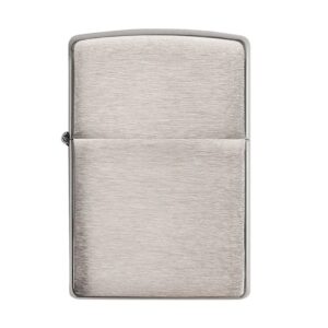Zippo Αναπτήρας Πέτρας με Φιτίλι (Regular Brushed Chrome)