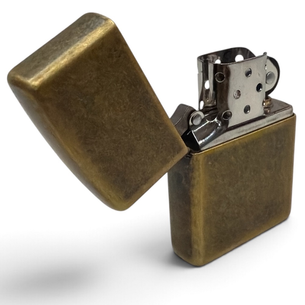 Zippo Αναπτήρας Πέτρας με Φιτίλι (Antique Brass Gold) - Image 4