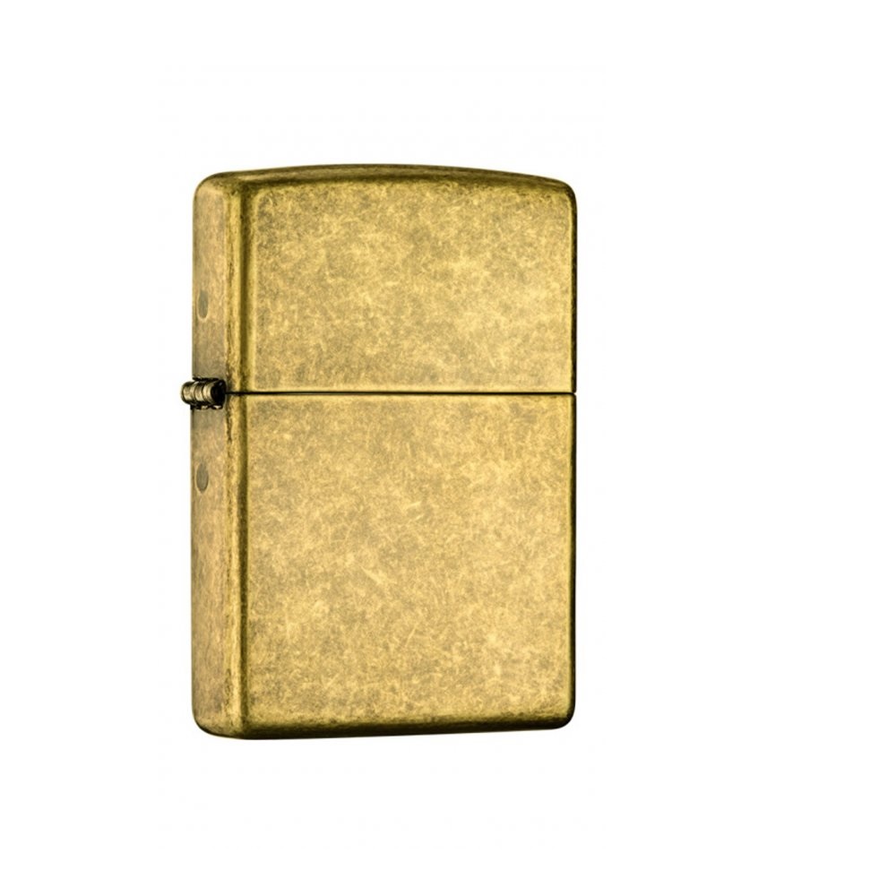 Zippo Αναπτήρας Πέτρας με Φιτίλι (Antique Brass Gold)