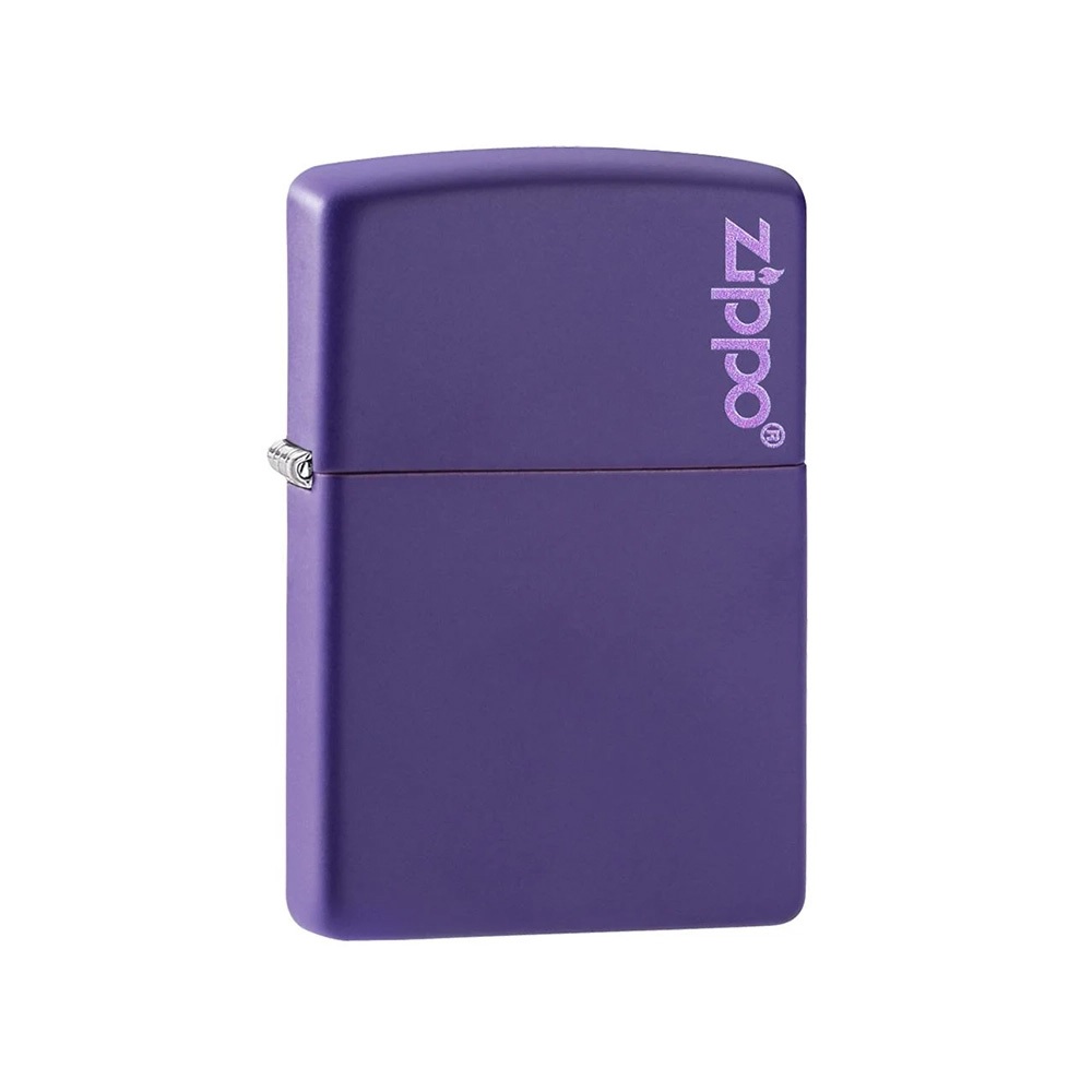 Zippo Αναπτήρας Πέτρας με Φιτίλι (Classic Logo Purple)