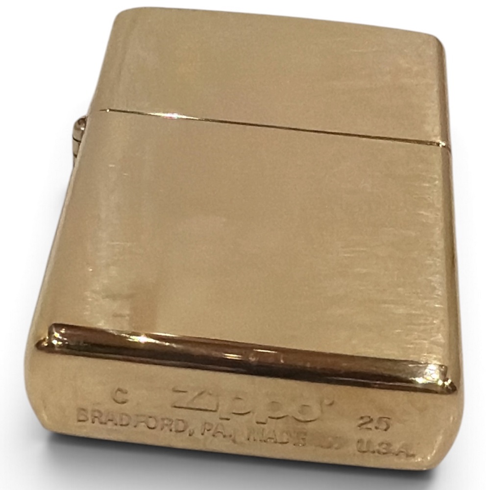 Zippo Αναπτήρας Πέτρας με Φιτίλι (High Polish Brass Gold) - Image 2