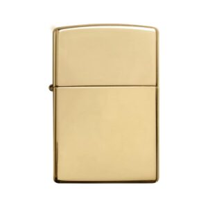 Zippo Αναπτήρας Πέτρας με Φιτίλι (High Polish Brass Gold)