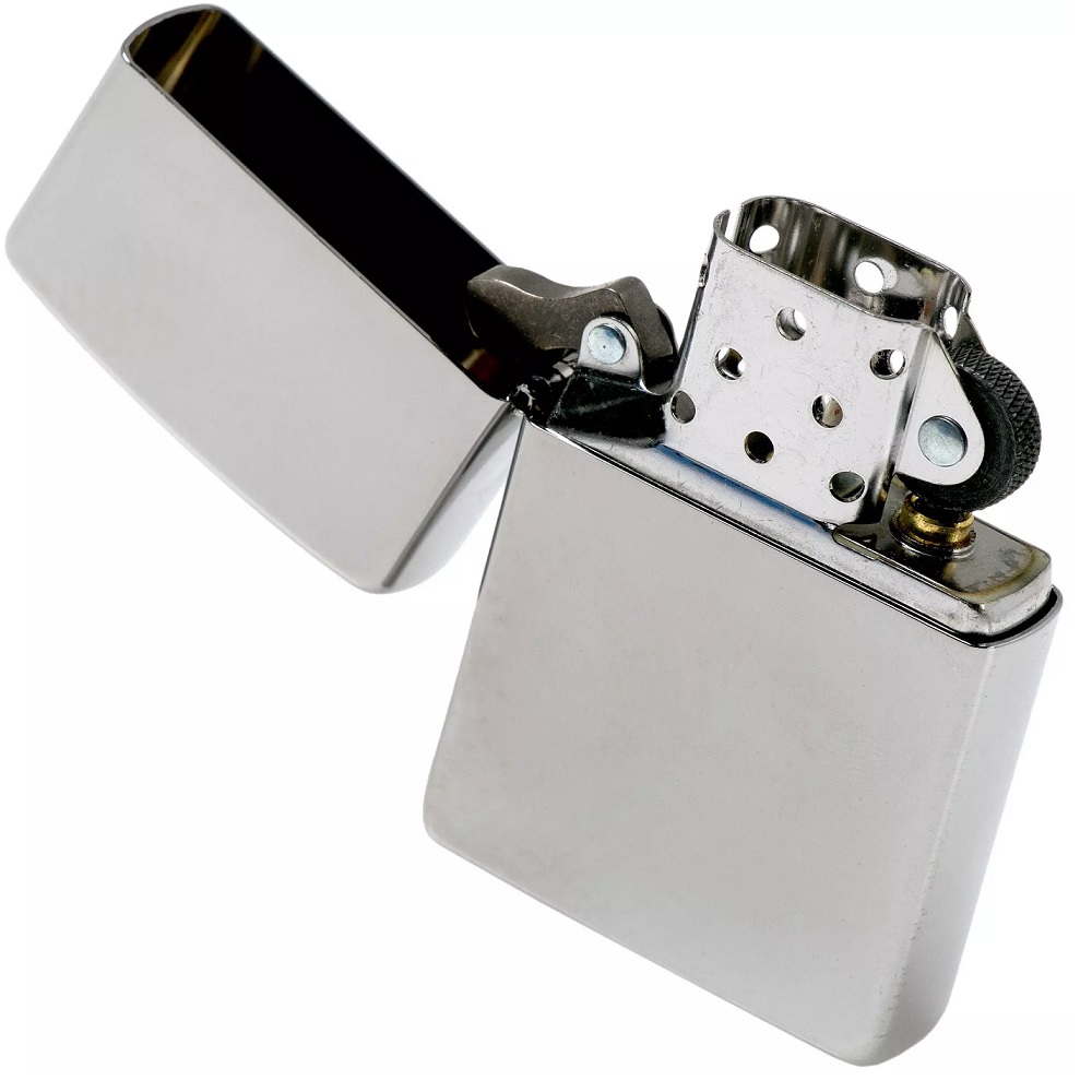 Zippo Αναπτήρας Πέτρας με Φιτίλι (Classic Silver Chrome) - Image 3
