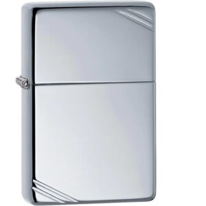 Zippo Αναπτήρας Πέτρας με Φιτίλι (Vintage High Polish Chrome)